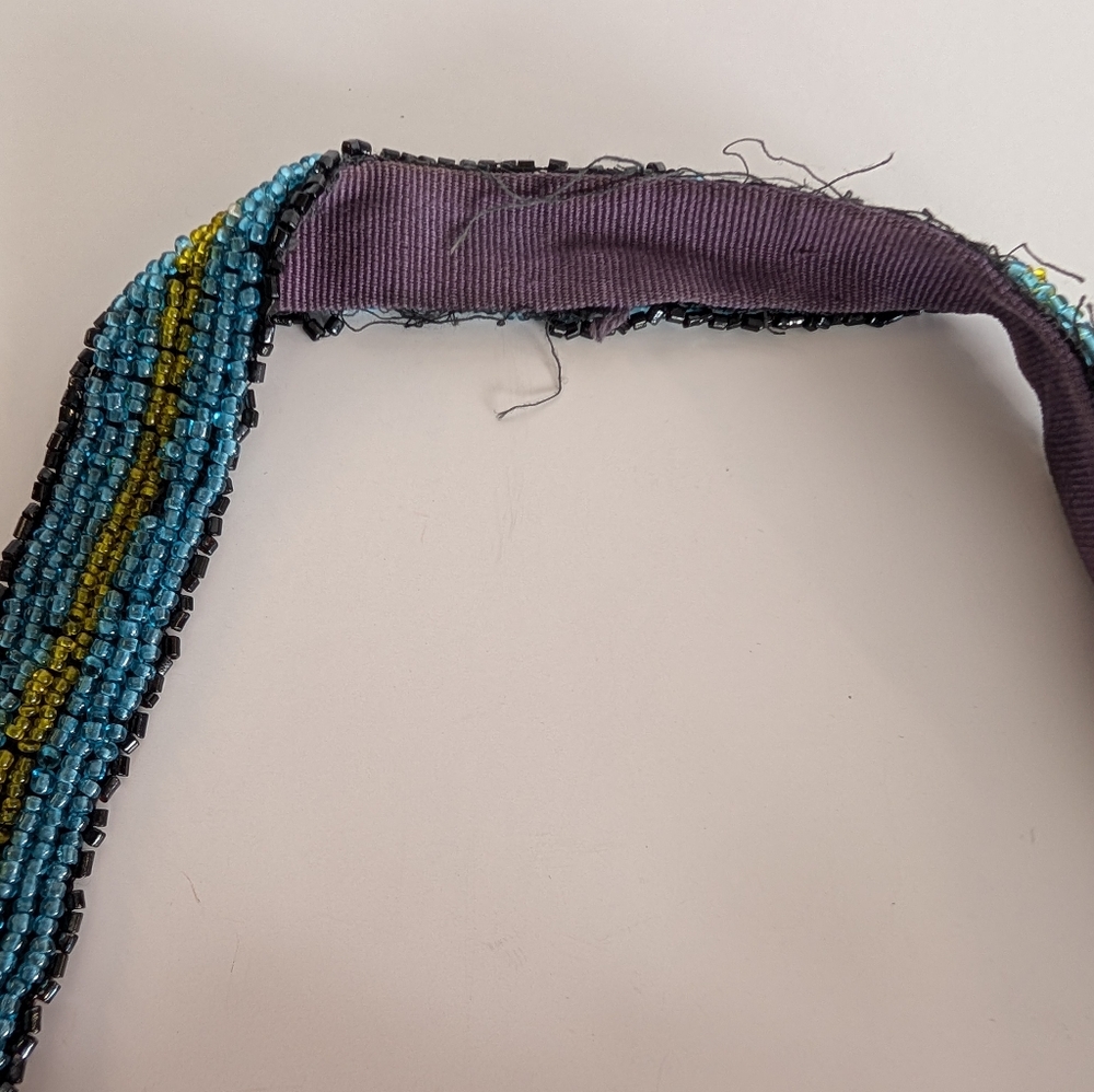 Victorian Beaded Multicolor Fringe Bag - Picture 5 of 5
